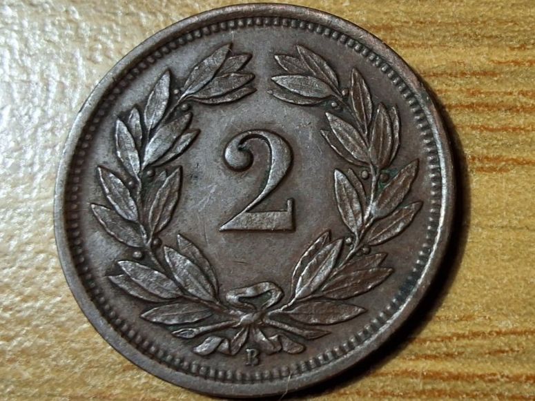 Tutti le monete: 2 Rappen 1927 - Selten! – Usato da Münchenstein venduto da purbach1 7