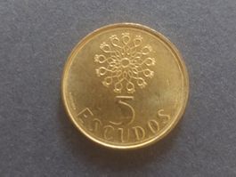 Pièce Portugal 5 Escudos 1987