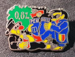 GG282 - Pin Polizei Police Genf Genève - 0.8% Permis Alkohol