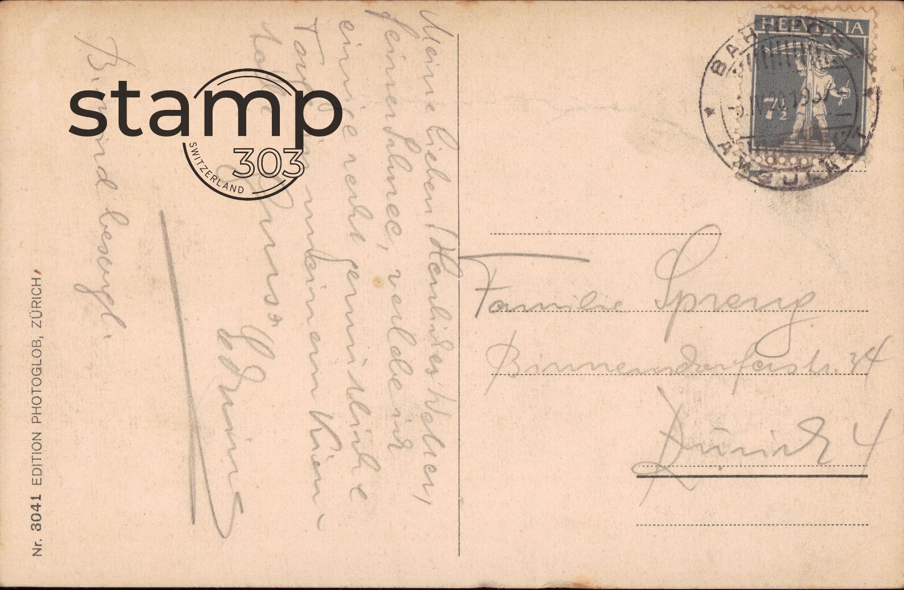 Cartoline postali: 1920 AK Kander mit Blüemlisalp – Usato da Eggersriet venduto da stamp303 1
