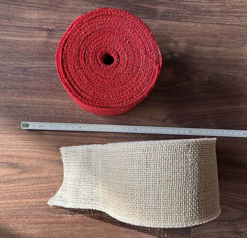 Dekobänder: 2 Rollen Juteband breit – Neu (gemäss Beschreibung) aus Rotkreuz von Vauban 1