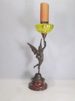 antike Statuette, Öllampe, "Gloria", Georges Bareau