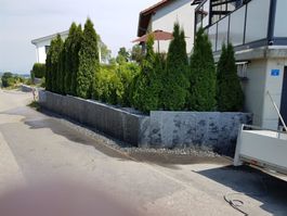 Palisaden Stelen Tessin MAGGIA gespalten