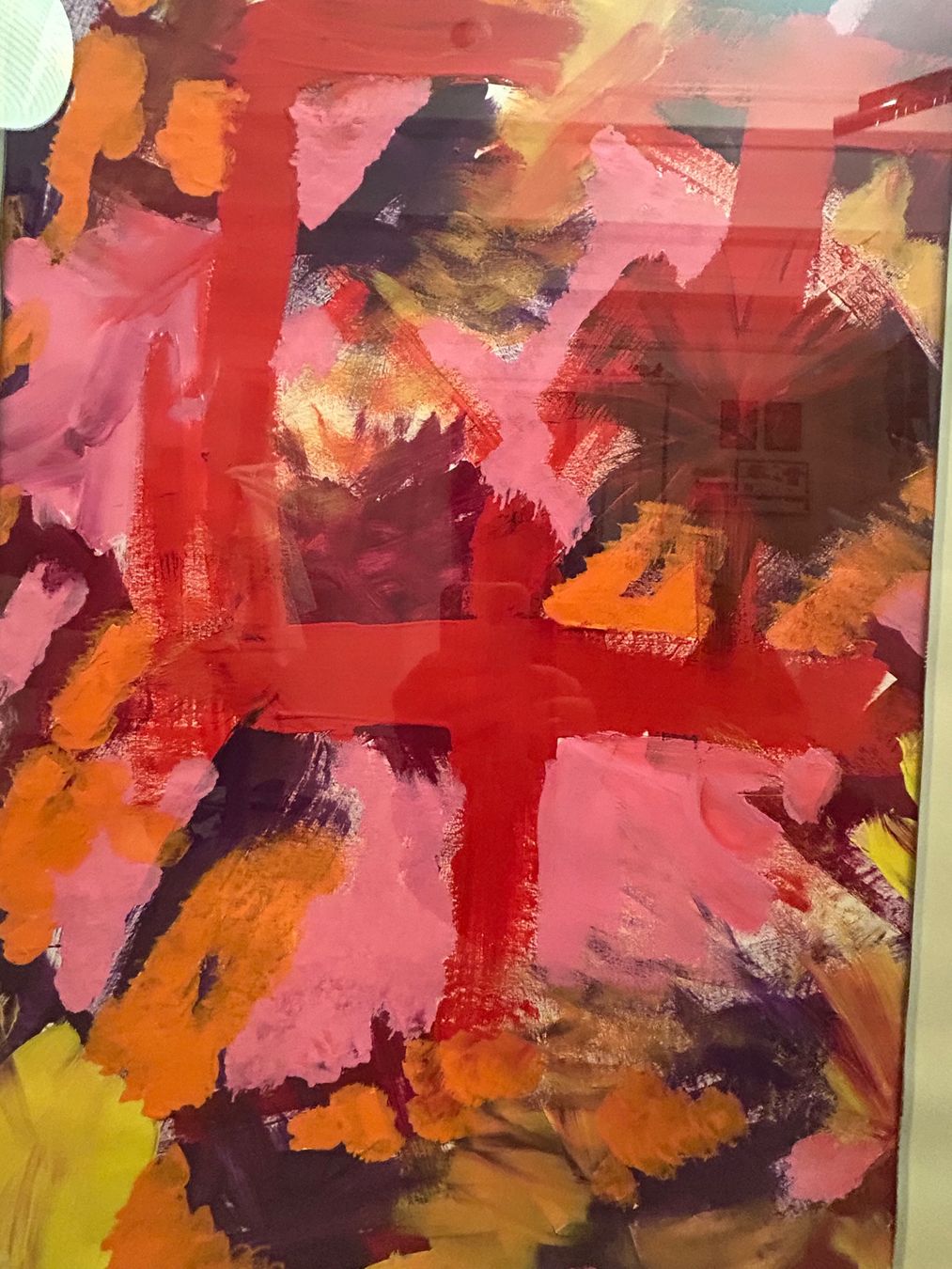 Dipinti: gerahmtes, abstraktes Kunstwerk im Hochformat – Usato da Rorschacherberg venduto da Svebe 3