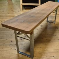 Bierbank Vollholz klappbar Länge 140 cm 