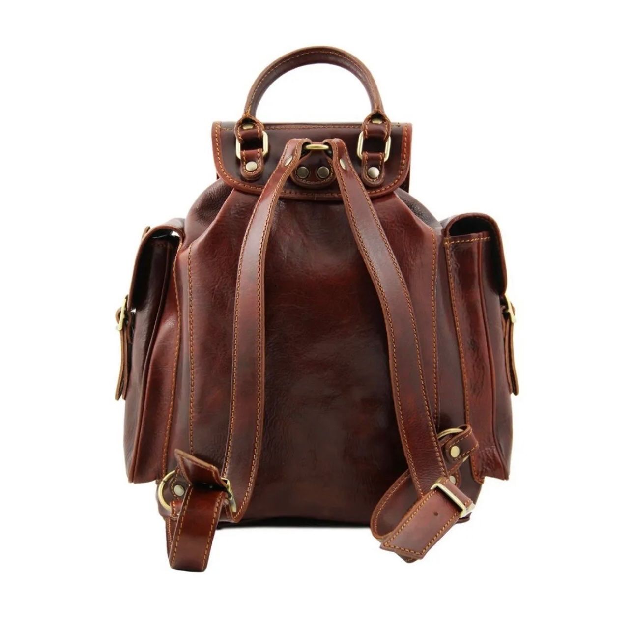 Zaini: Lederrucksack Firenze - Farbe: Braun – Nuovo e nell'imballaggio originale da Wittenbach venduto da WWW.DRILUBAGS.CH 4