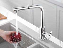 Küchenarmatur mit Brause, 2 Wasserstrahlarten, 360° Drehbar