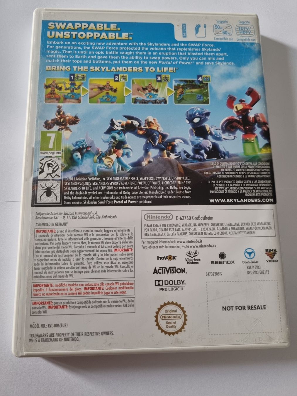 Nintendo Giochi: Skylanders Swap Force Nintendo Wii – Usato da Pollegio venduto da Isaiaaaa96 1