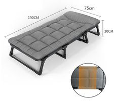 Canapé Lit pliable avec matelas couchage 75x190cm