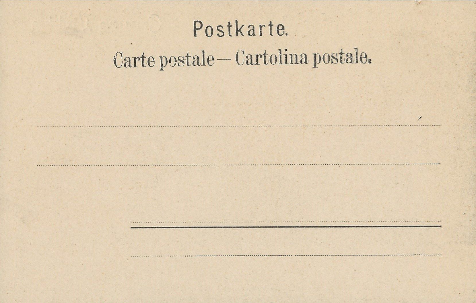 Cartoline postali: Gruss aus Interlaken, um 1900 – Usato da Frauenfeld venduto da Merk52 1
