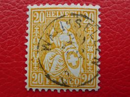 Sitzende: Nr.32 mit Fingerhut-Stempel: WALLISELLEN