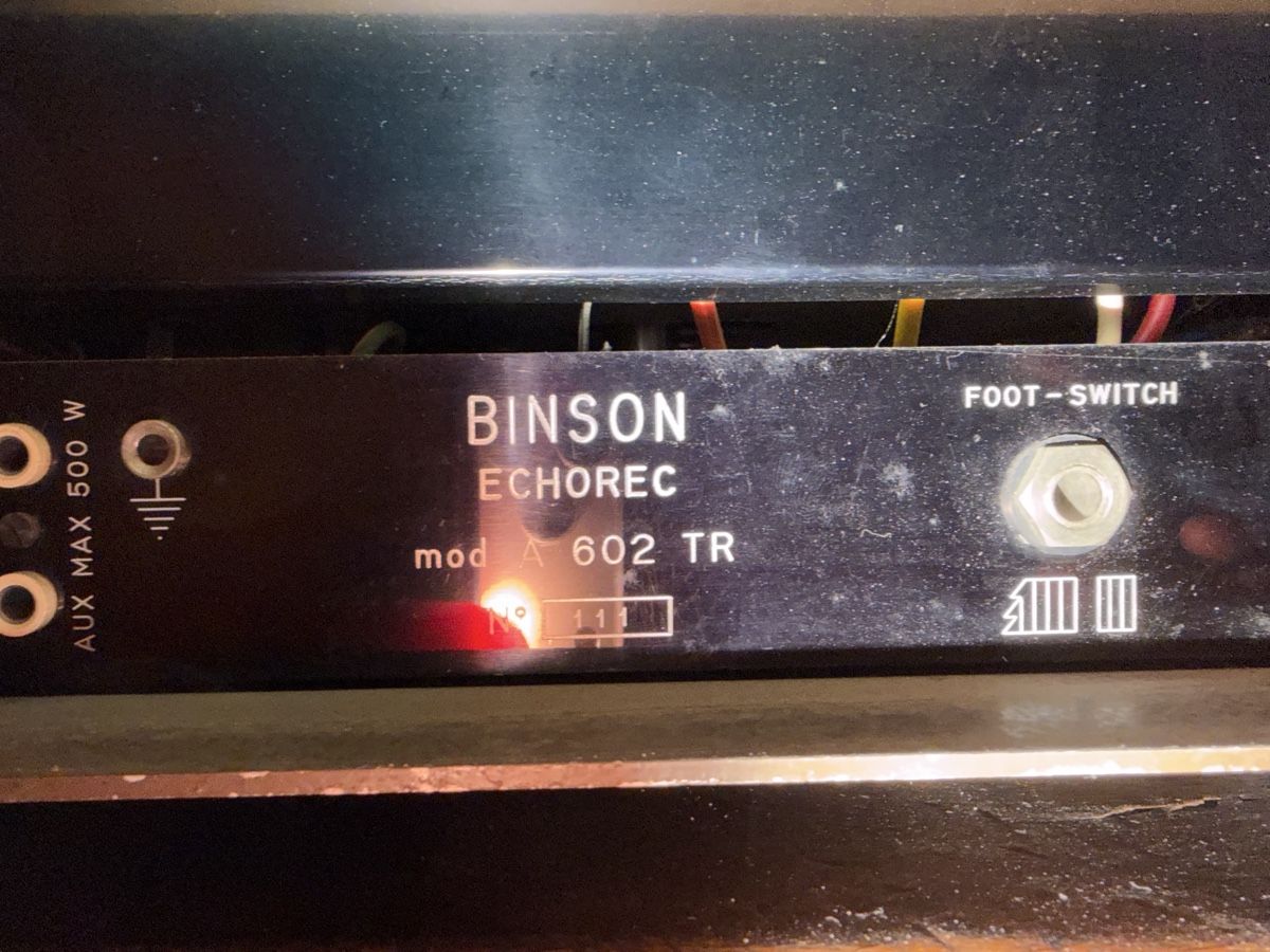Strumenti musicali: BINSON ECHOREC A 602 TR Vintage Effektgerät mit Original-DC- – Difettoso da Tamins venduto da Andreas256 3