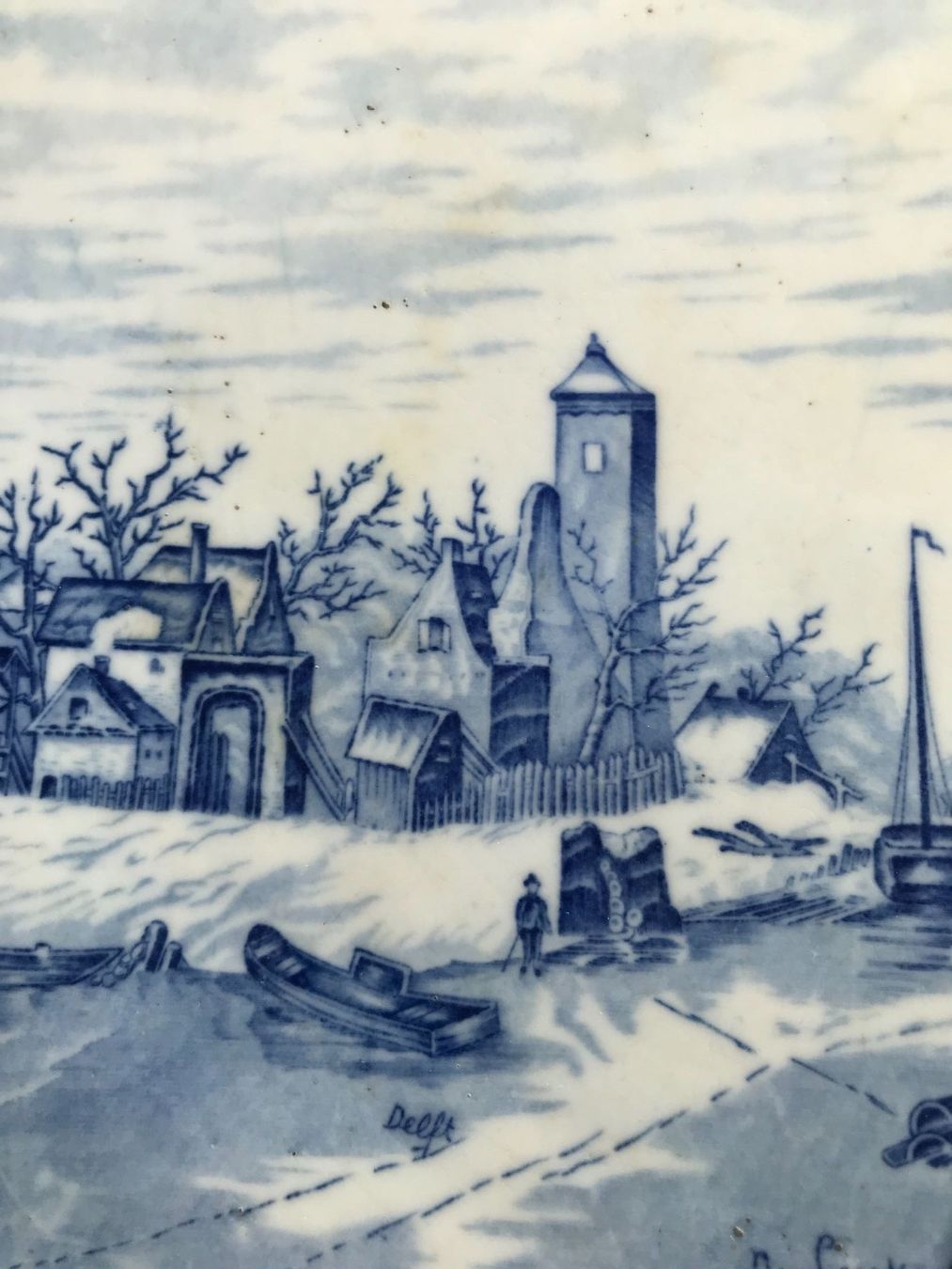 Piatti: Ensemble d'assiettes murales Delft/ Wandteller-Set Delft – Usato da Fribourg venduto da SD1910 7