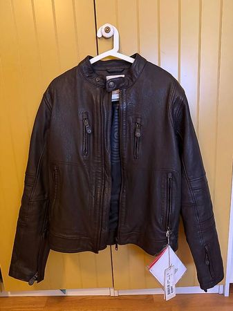 Neu! Alpinestars Oscar Motorradjacke XL Leder Jacket Brown