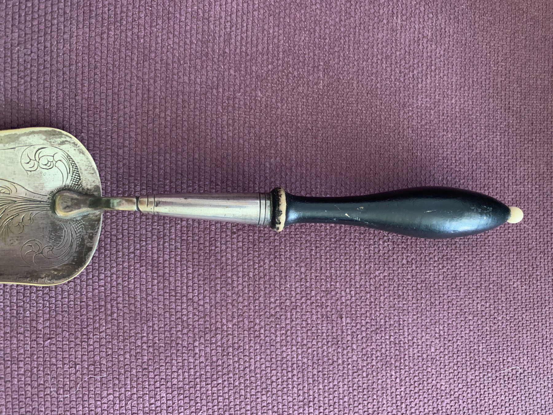 Cucchiai: Jugendstil Tortenschaufel, versilbert Holzgriff – Usato da Kloten venduto da Nephty 4