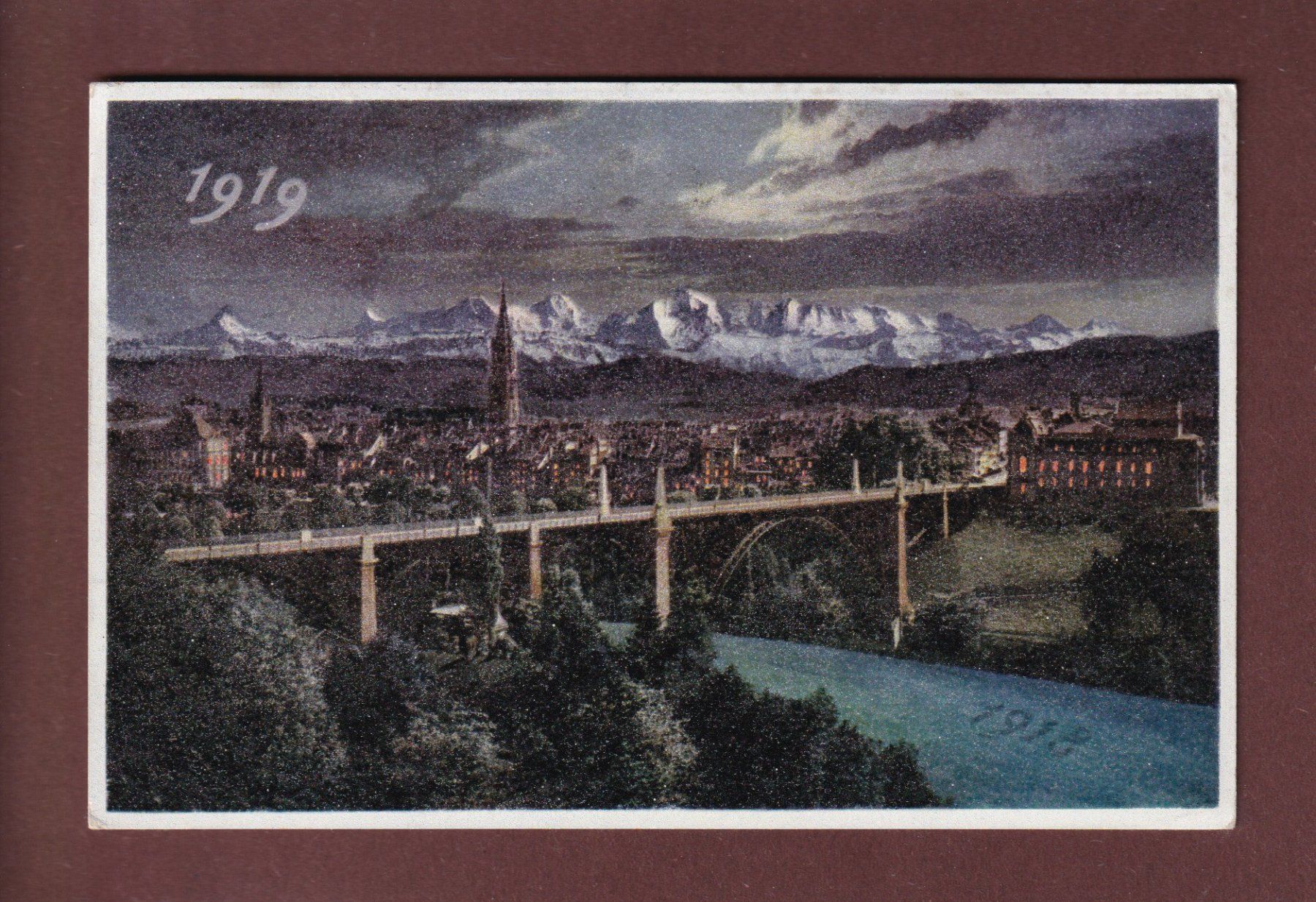 Cartoline postali: BERN - Neujahr 1919 – Usato da Pully venduto da nicecards