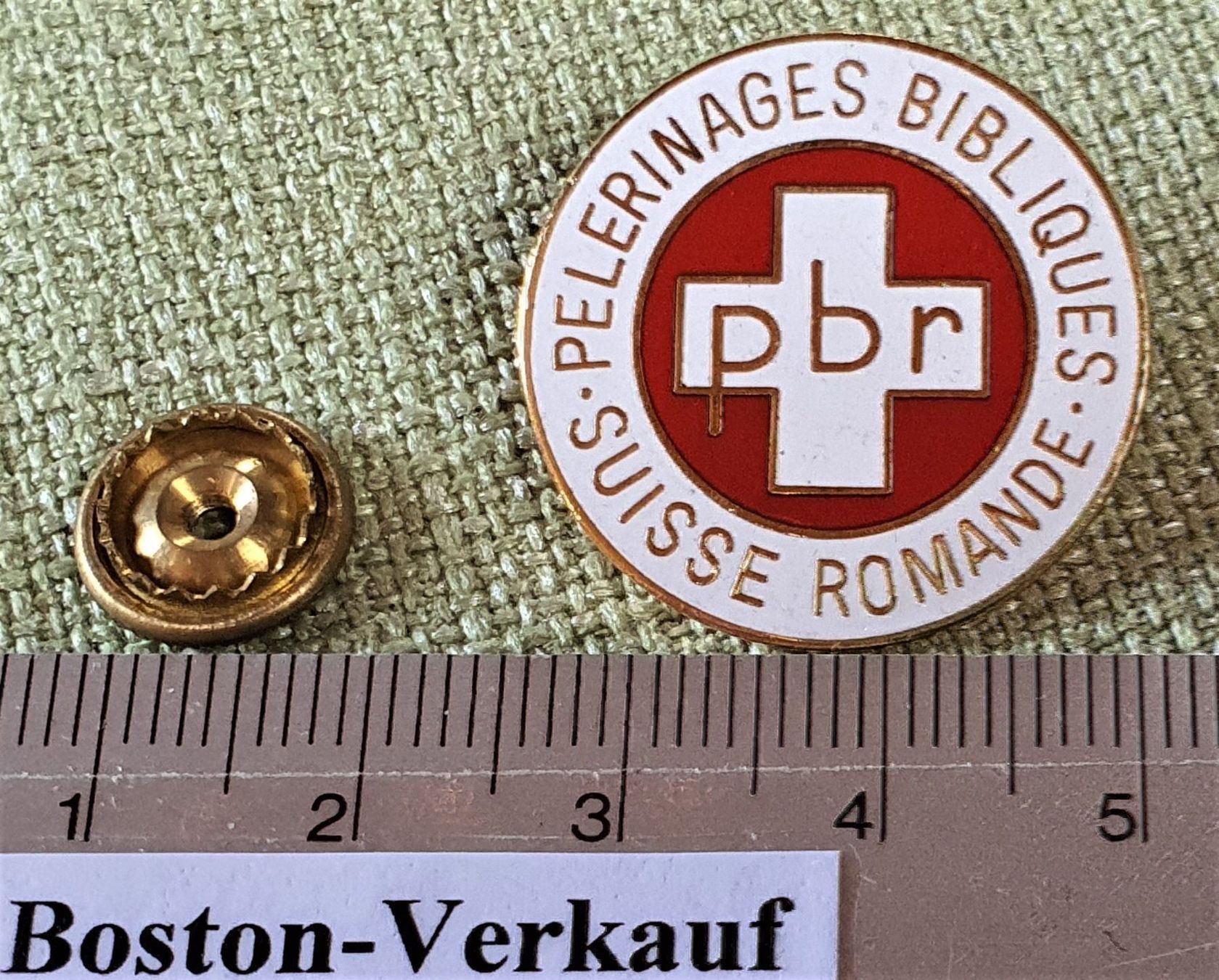 Plaketten & Abzeichen: F328 - Pin Pelerinages Suisse Romande – Gebraucht aus Reinach BL von Boston-Verkauf 2