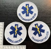 3 Stück Rettungsdienst Abzeichen