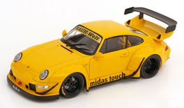 PORSCHE 911 993 RWB MIDAS TOUCH 2020 GELB 1:18 SOLIDO