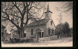 AK Cologny, Eglise de Cologny, 1906