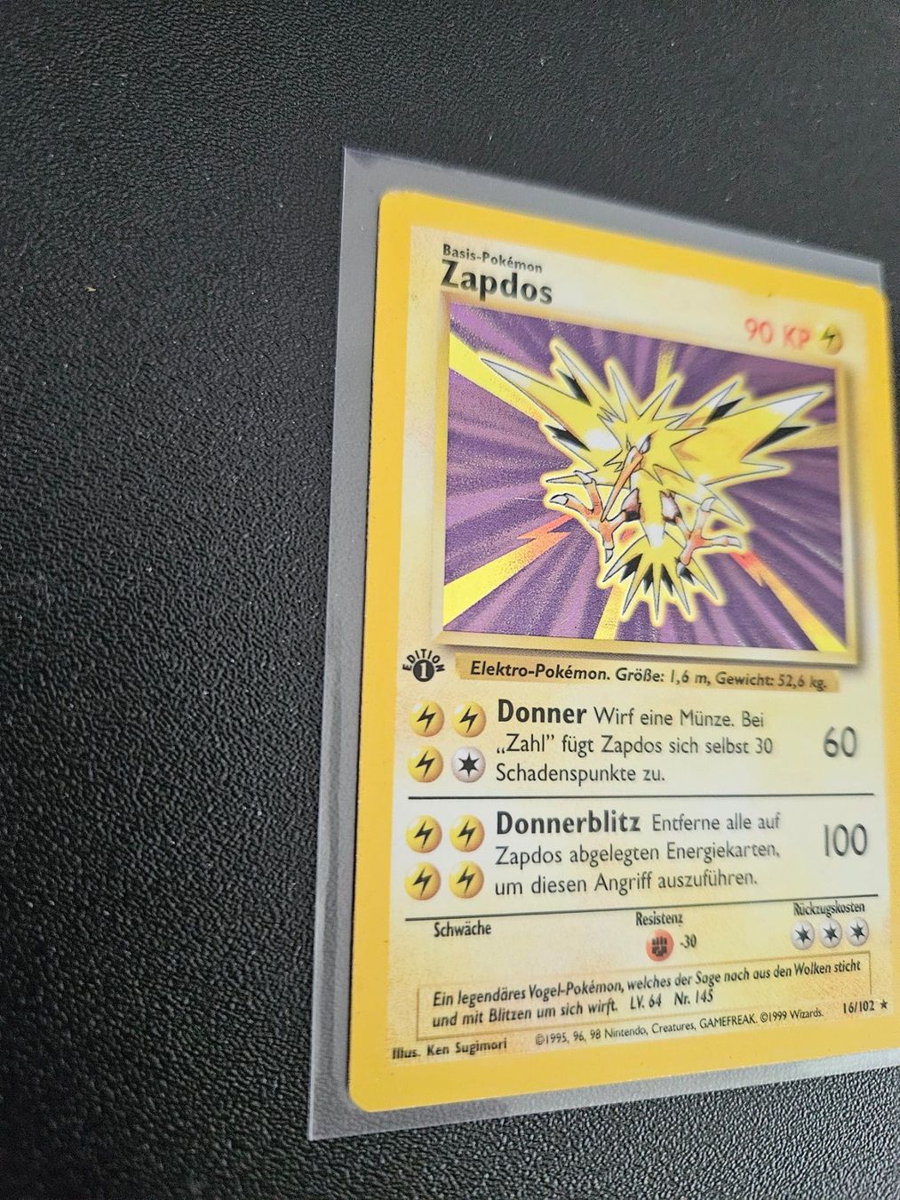 Pokémon Carte collezionabili: Pokemon Zapdos Base Set Holo 1st Edition – Usato da Baar venduto da phi_6xdh 2