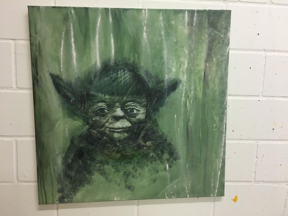 Handgemalte Acrylgemälde auf Leinwand hier kaufen Dekoline Atelier MK1 Art - Han