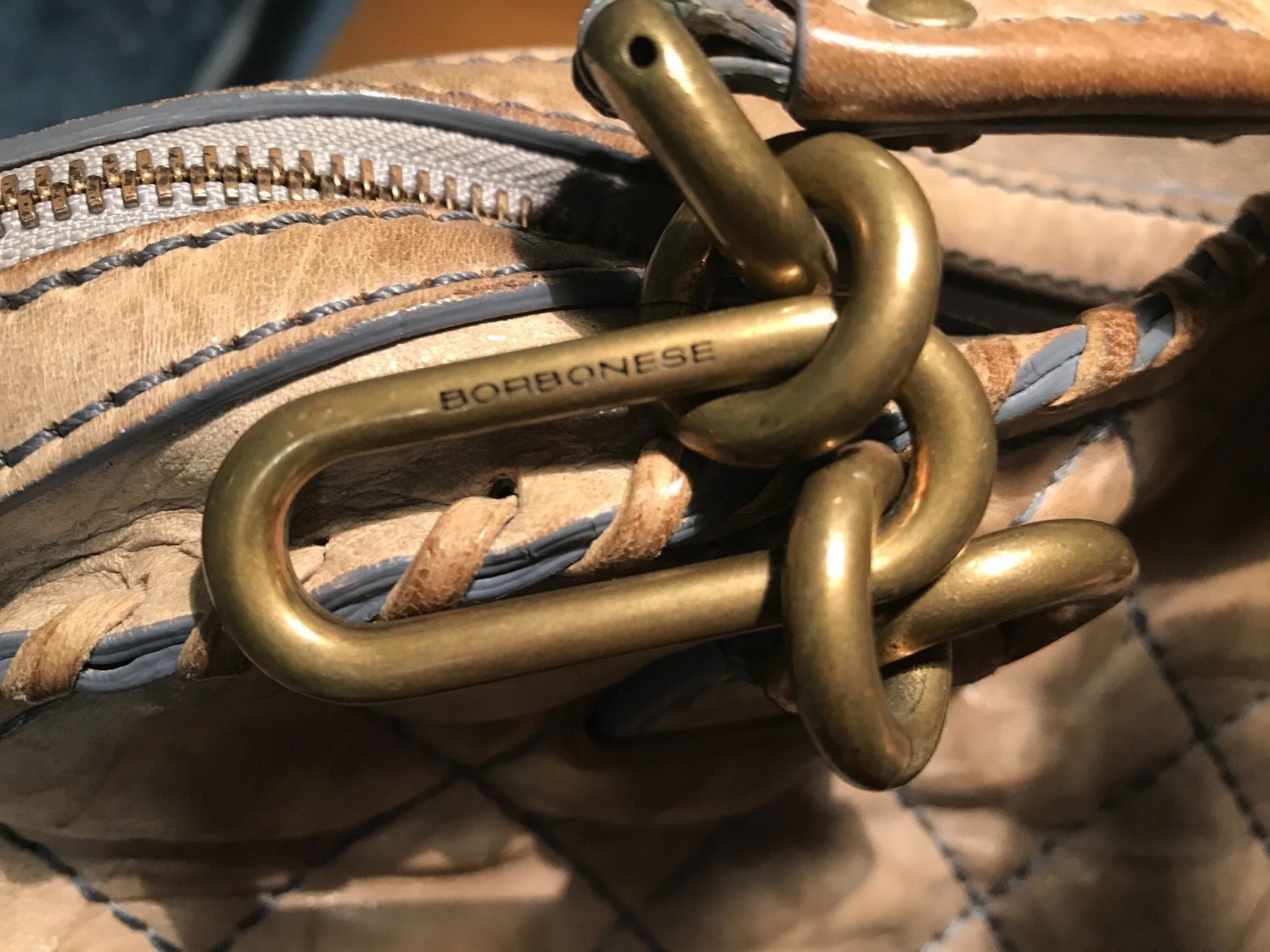 Borbonese Borse da donna: BORBONESE Leder Tasche – Usato da Vezia venduto da luce2011 7