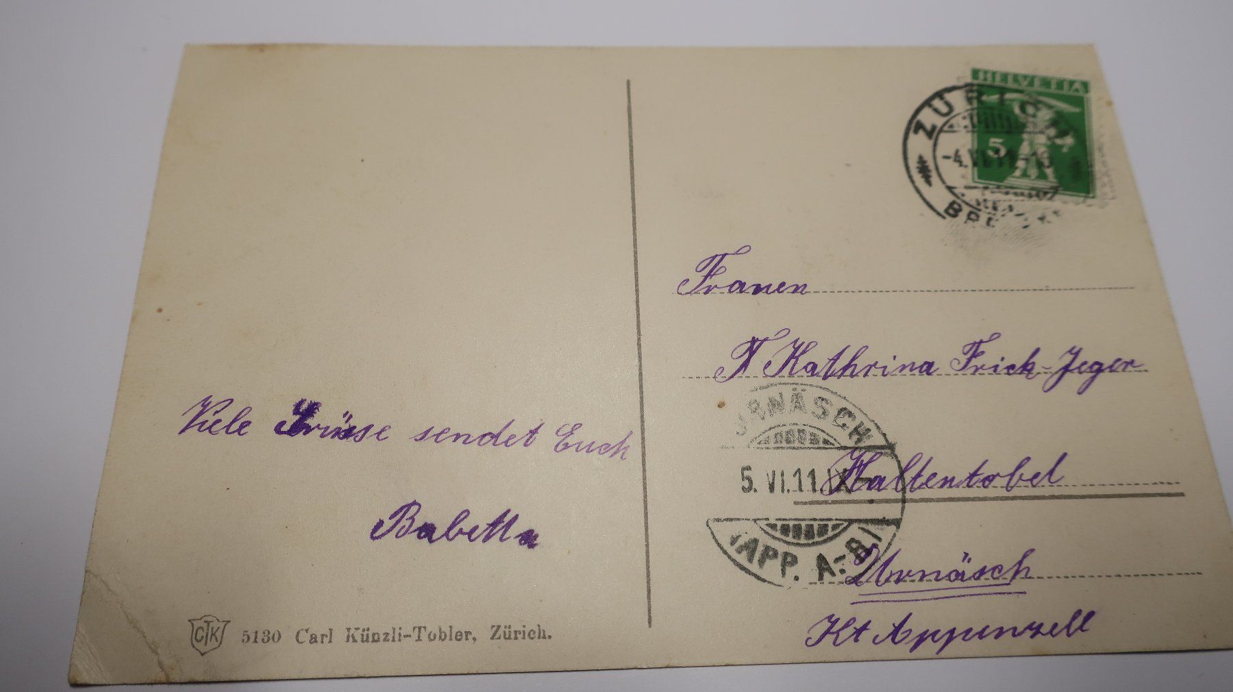 Cartoline postali: Zürich Bauschänzli  1911  Motorboote – Difettoso da Cormoret venduto da Pascalll2001 4