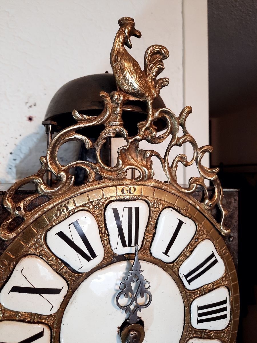 Stand- & Wanduhren: antike Comptoise Hahnenuhr Einzeiger Uhr ca.1750 – Gebraucht aus Eschenbach von Alicekunst 4