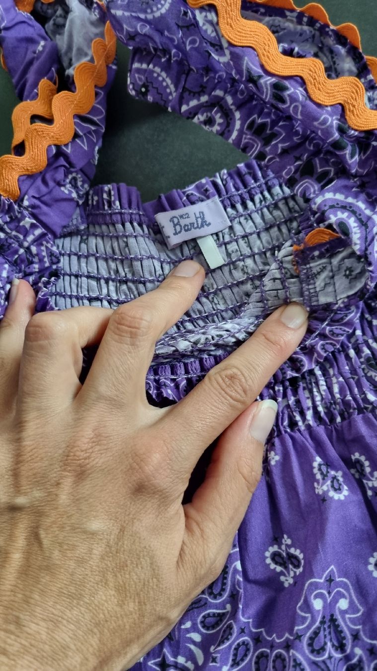Vestiti & Gonne: Kleid Bandanaprint 152 Lila neu – Nuovo (secondo la descrizione) da Bad Zurzach venduto da Mfritzli 1