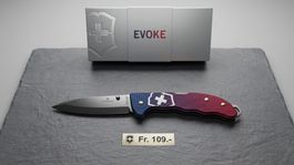 Victorinox - Evoke blau/rot Taschenmesser Blue & Red
