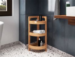 Badregal JOEL - Beistellregal aus Bambus - 61x23x23cm
