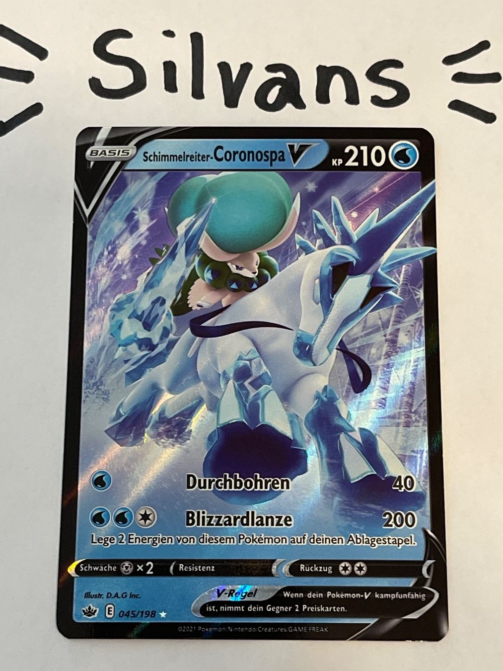 Pokémon Carte collezionabili: Coronospa V 045/198 Schaurige Herrschaft Deutsch – Nuovo (secondo la descrizione) da Wil SG venduto da Silvans