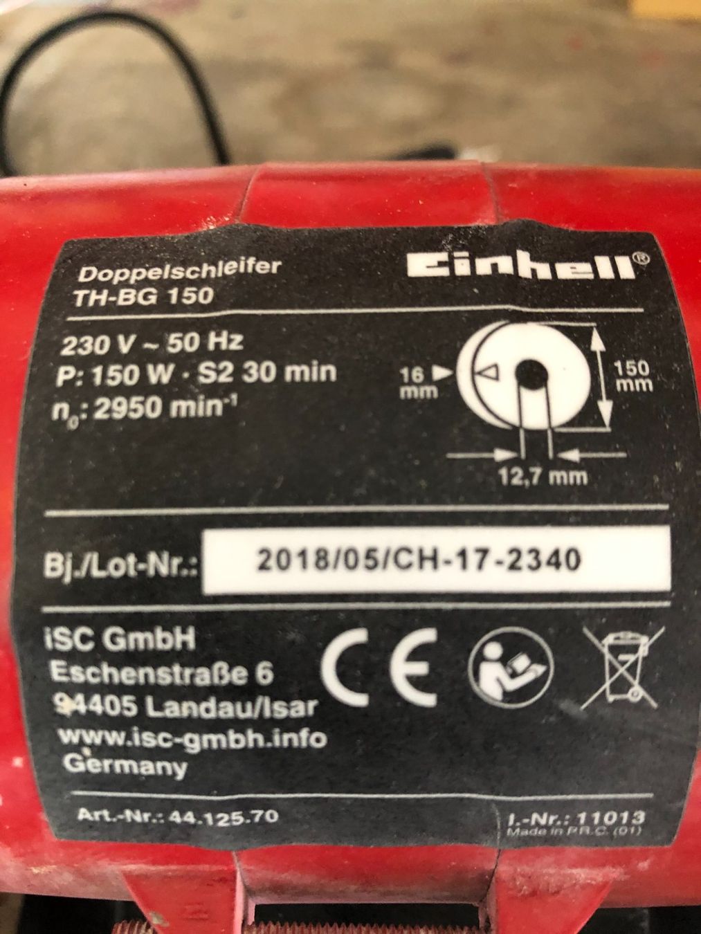 Einhell Aiguiseuses & polisseuses: Doppelschleifer Einhell TC-BG – Neuf (Voir description) à Aarau par cooper05 1