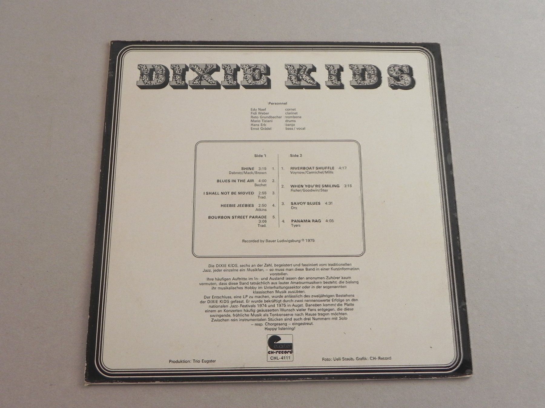 Dischi in vinile: LP CH Jazz Dixie Kids Autogramm 1975 – Usato da Siebnen venduto da krimsie 1