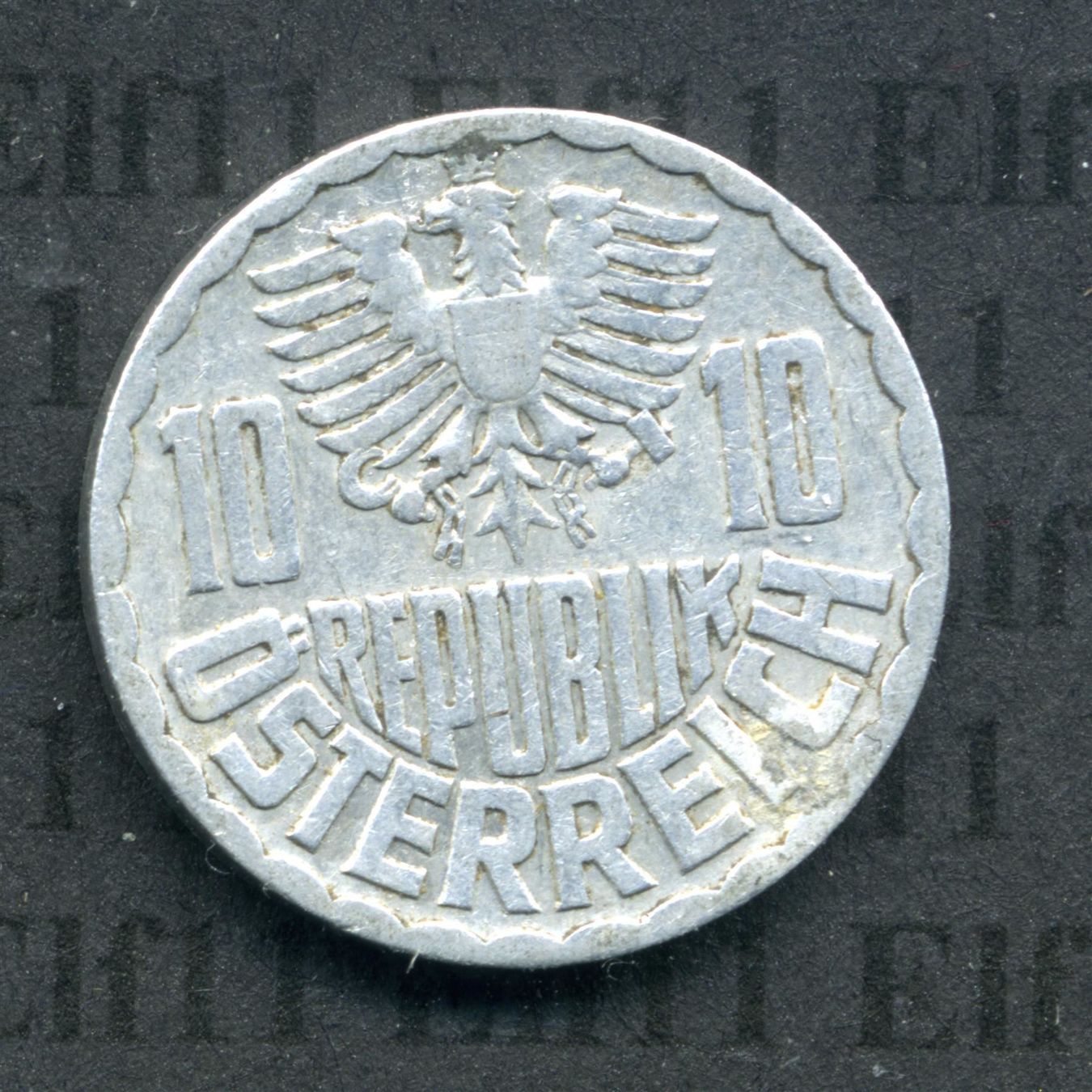 Tutti le monete: ATS___0.10 1952 ss 10 Groschen – Usato da Widnau venduto da Elf11 1