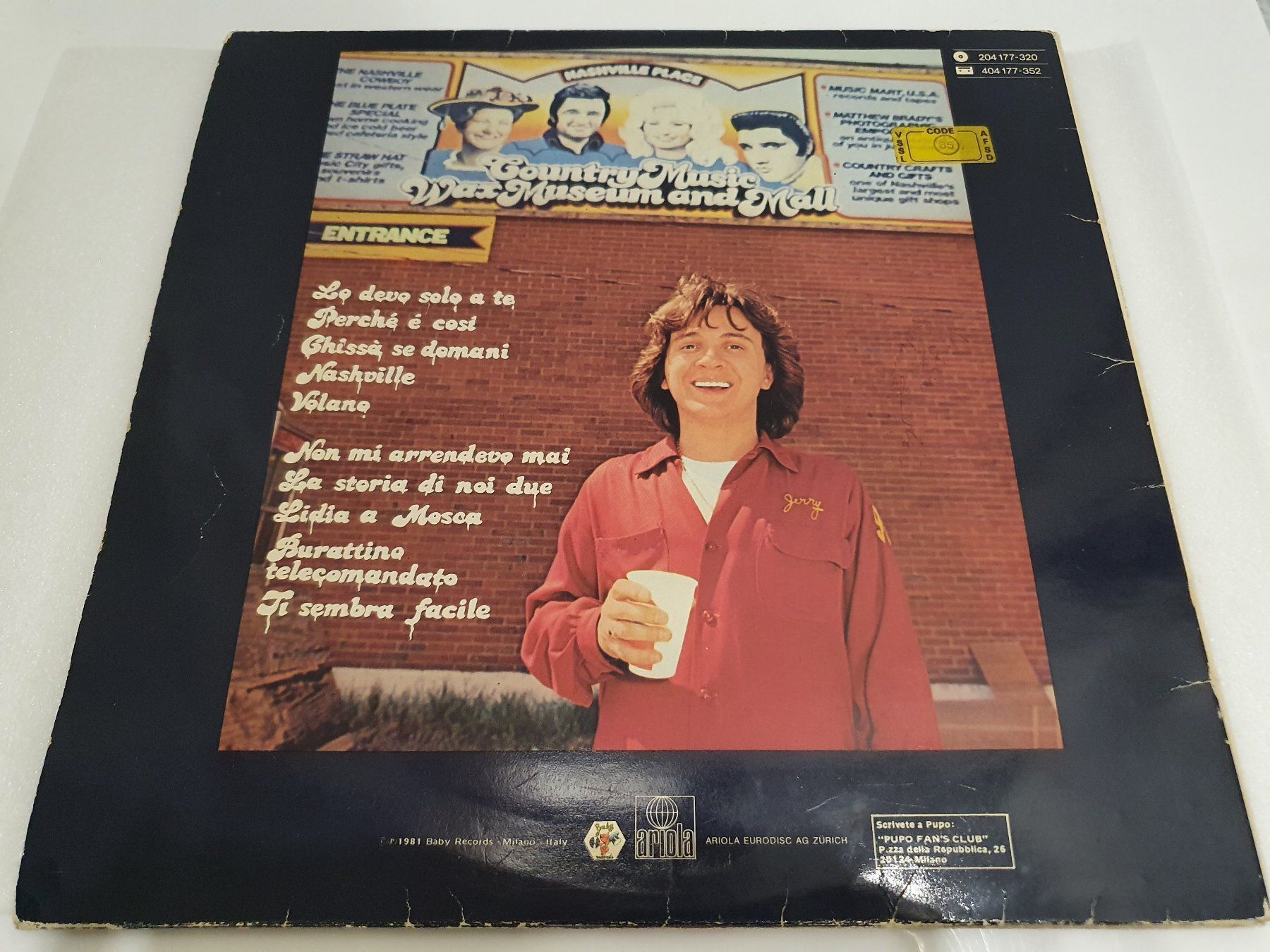 Dischi in vinile: Pupo – Lo Devo Solo A Te – Usato da Uster venduto da Vinyl-Leidenschaft 1