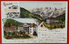 Gruss vom Rietbad 1905
