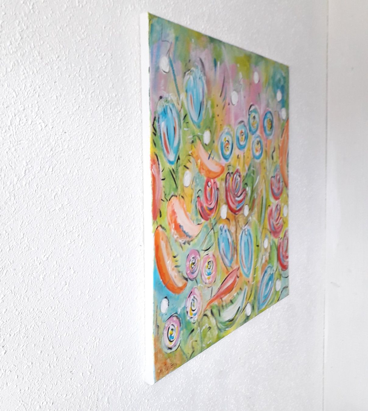 Dipinti: Gemälde Blumen expressiv Künstler: Manuela Reitz – Nuovo e nell'imballaggio originale da Balve venduto da Manu_1303 7