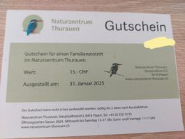 Naturzentrum Thurauen Familieneintritt gültig bis 2027