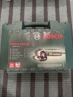 NEW: Bosch Winkelschliefer PWS 9-125 CE in Case with Discs