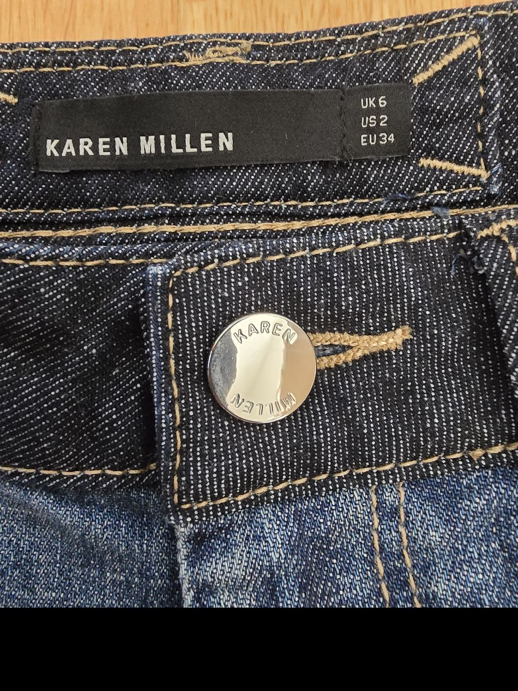 Karen Millen Jeans: Karen Millen Two Tone Contrast Patchwork Jeans EU34  – Nuovo (secondo la descrizione) da Tecknau venduto da Leni_SecondLove 3