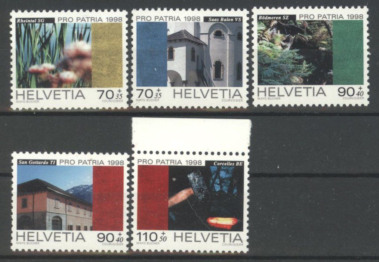 Tous les timbres: 1998, Pro Patria ** – D'occasion à Willisau par Vollstempel