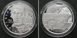 TSCHECHISCHE REPUBLIK 200 Korun 2013, Aloys Klar, Silber PP