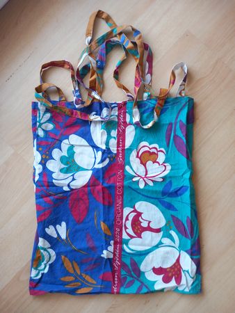 Sac cabas Gudrun Sjöden en coton bio à motifs