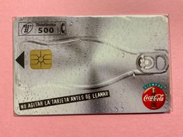 Telefonkarte Spanien Coca Cola in originaler Verpackung