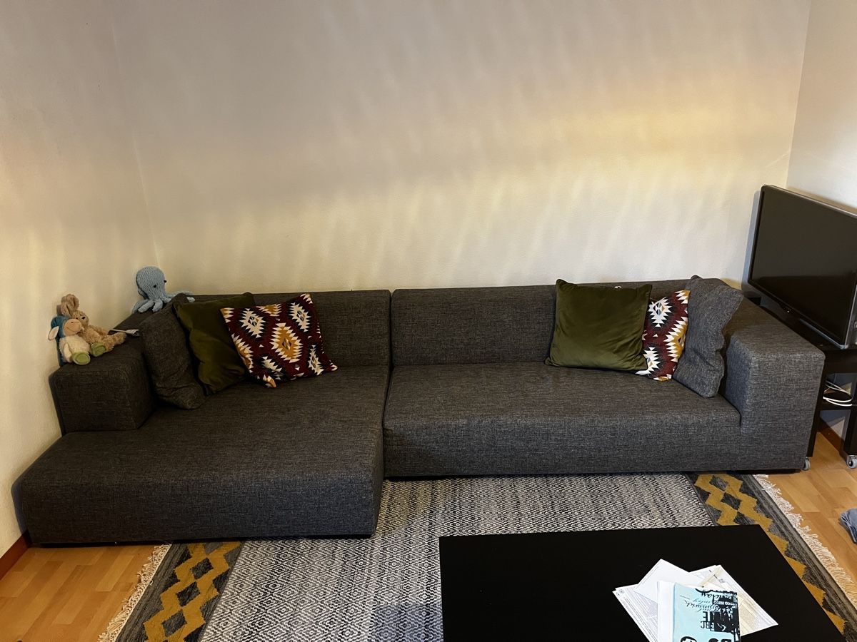 Divani: Grosses grau meliertes Sofa – Usato da Winterthur venduto da SophiaG. 2
