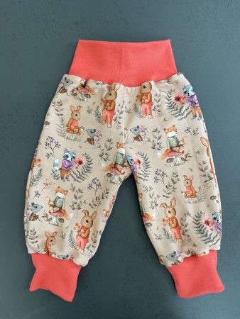 NEUE Pumphose 62/68 (Waldtiere im Herbst)
