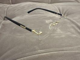 Elegante randlose Brille, goldfarben, neuwertig für Herbst!