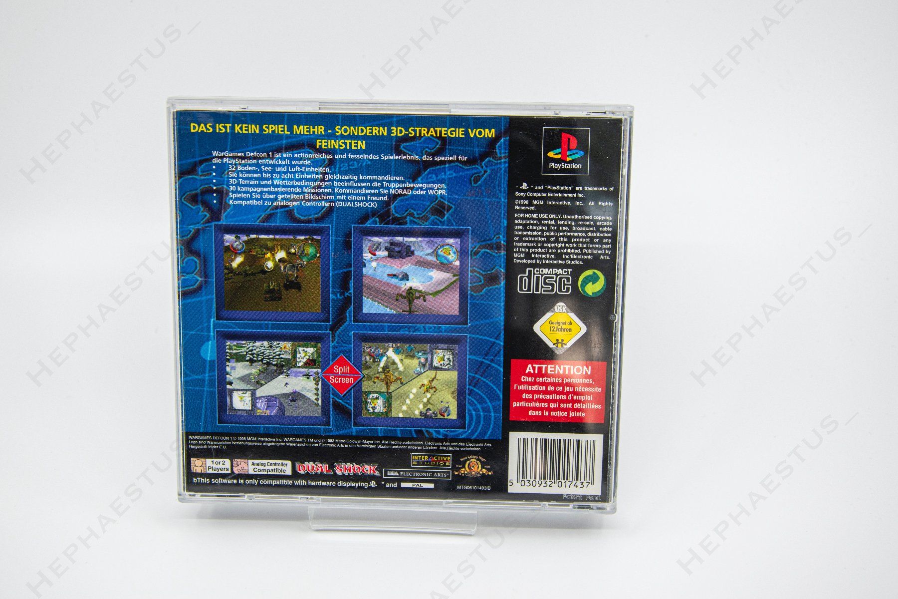 WARGAMES DEFCON 1 - jeu action guerre - Sony PlayStation 1 psx ps1 ps2 - complet